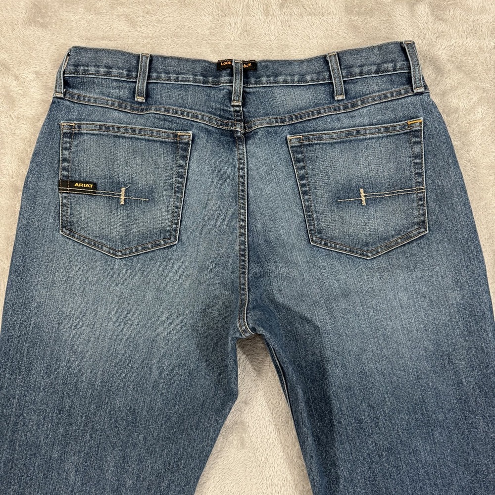 Ariat Jeans‎ Mens 36x36 Rebar M4 DuraStretch Boot Relaxed Low Rise Work Stretch - Picture 10 of 16